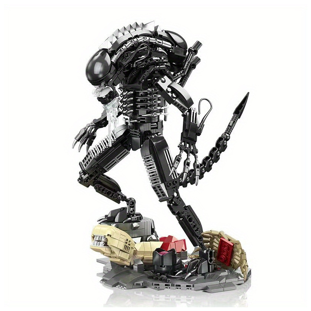 (Ship from USA) Movie & Game Serial Battle Xenomorph  JJ9154 882Pcs Building Blocks Bricks