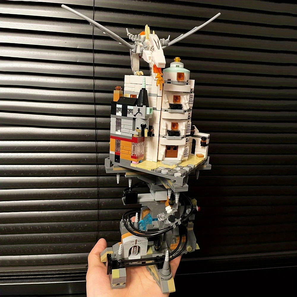 Creative Hot Sale City Street View Detective's Office Assembled 1056pcs Moc Model Modular Building Blocks Bricks Toys JD026