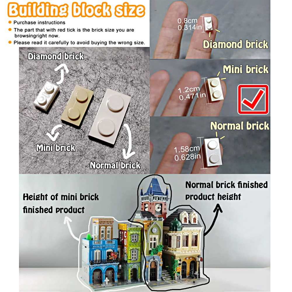 (Ship from USA) Mini Bricks Street View Serial Izakaya 21803 789Pcs Building Blocks Bricks compatible With LEGO Minifigures