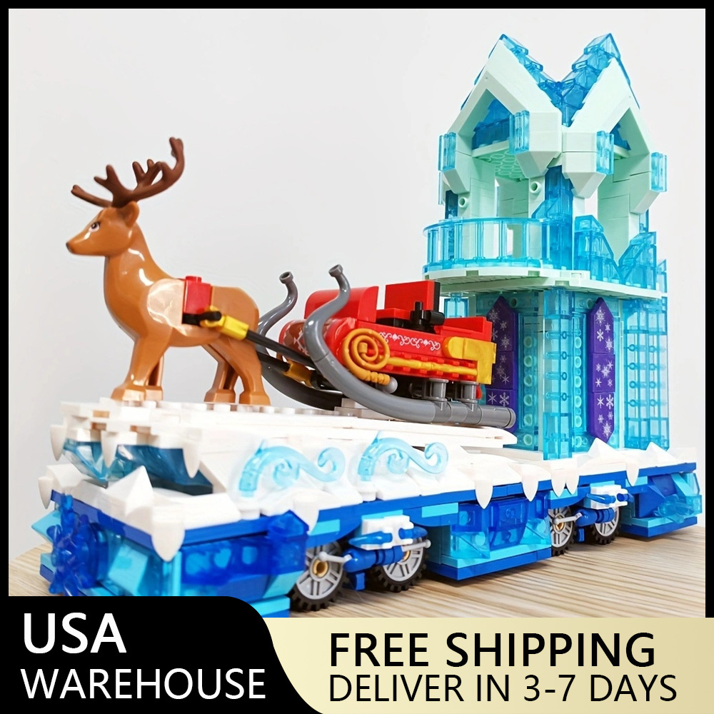 (Ship from USA) Creator And Creator Expert Serial MKingLand：Dream Crystal Parade Float JJ9012 901Pcs Building Blocks Bricks