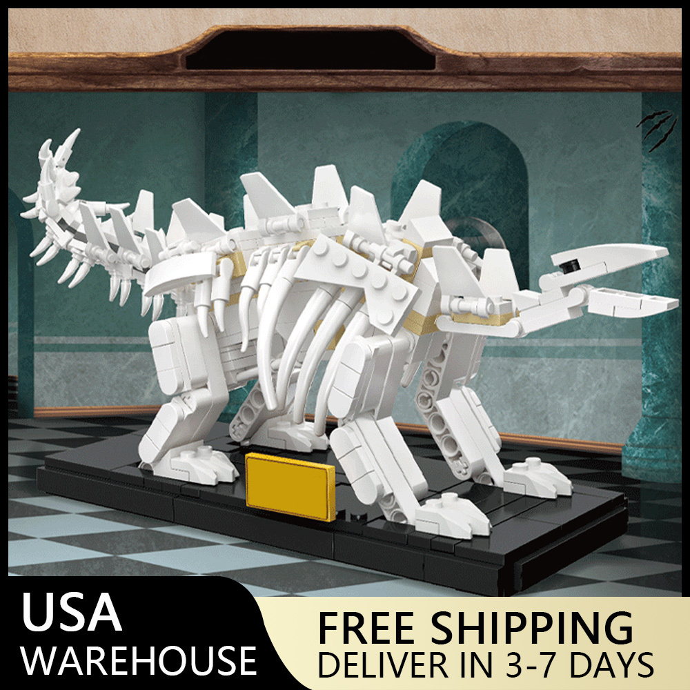 (Ship from USA) Creator Serial Dino Might：Stegosaur Fossil 36003 428Pcs Building Blocks Bricks