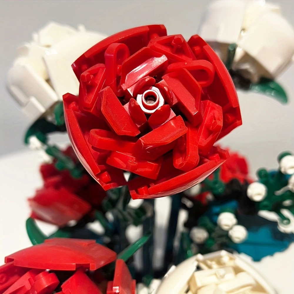 (Ship from USA) Creator Expert And Botanical Collection Serial Rose 92365 878Pcs Building Blocks Bricks