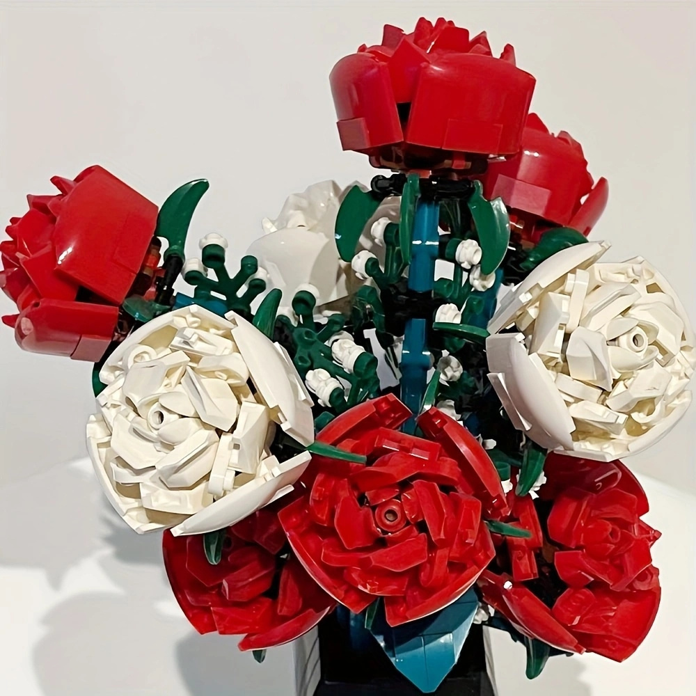 (Ship from USA) Creator Expert And Botanical Collection Serial Rose 92365 878Pcs Building Blocks Bricks