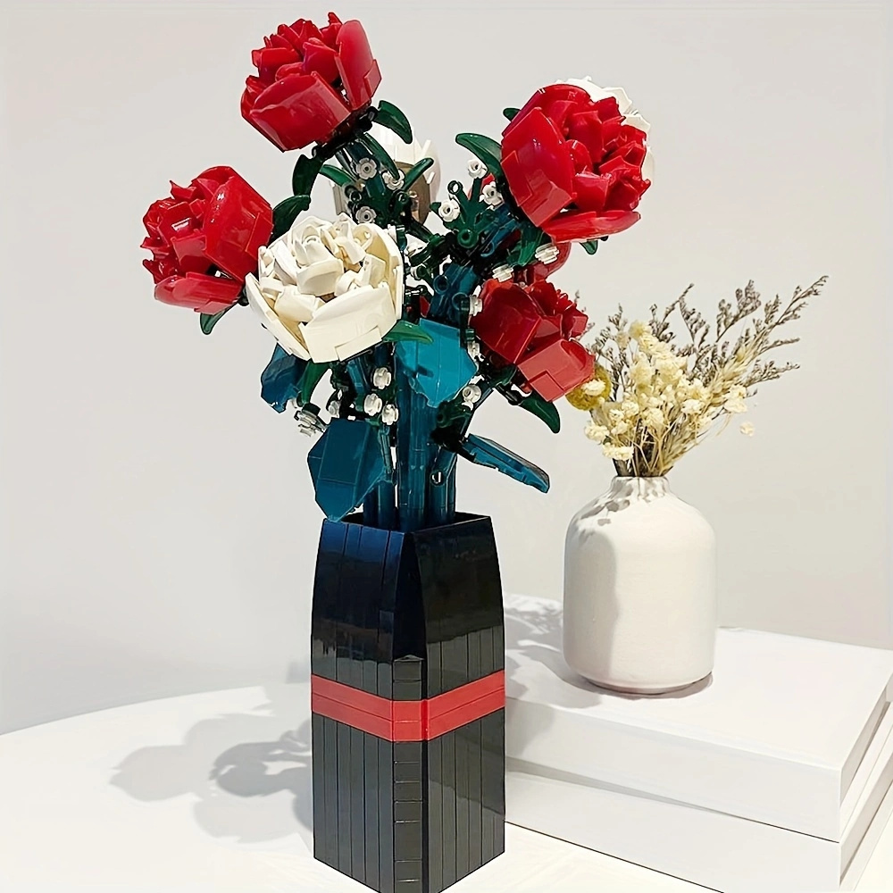 (Ship from USA) Creator Expert And Botanical Collection Serial Rose 92365 878Pcs Building Blocks Bricks