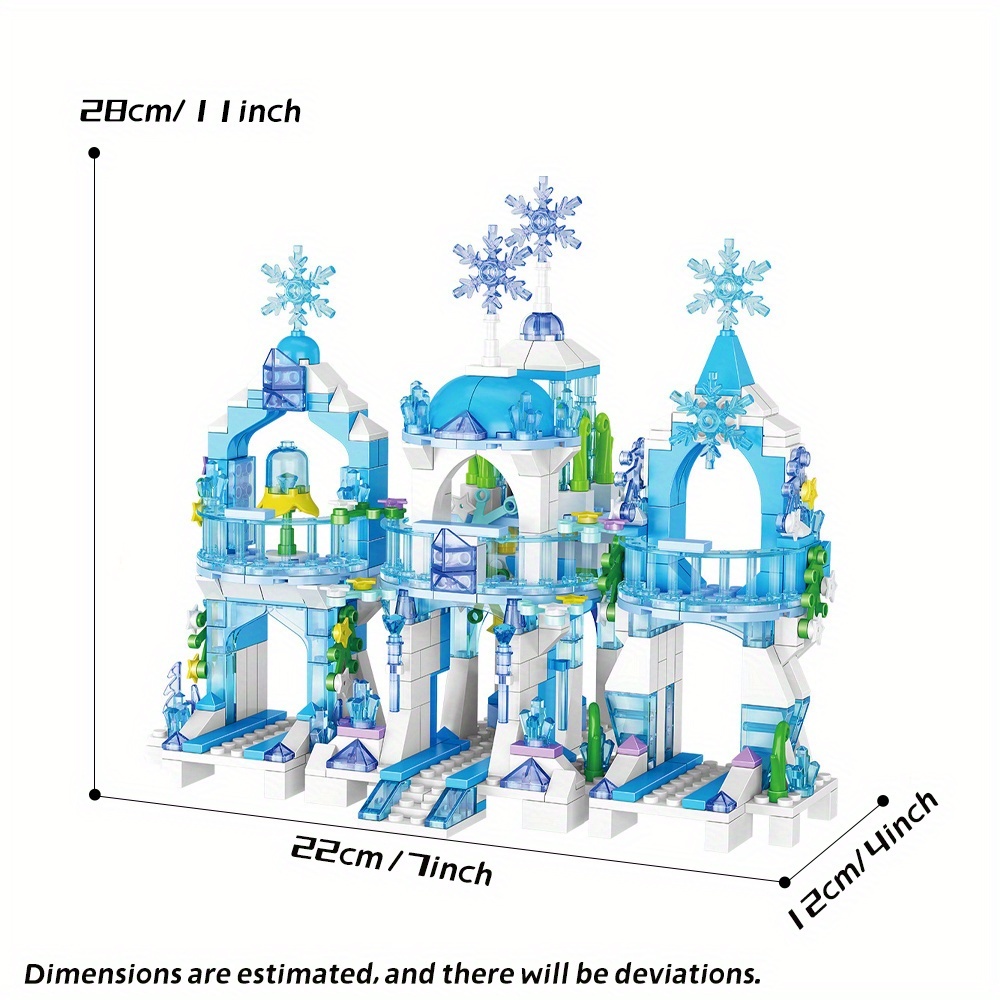 Ice Castle 463pcs Moc Model Modular Building Blocks Bricks Toys QL2217
