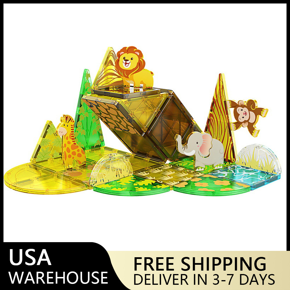 (Ship from USA)  Children's Toy Serial Grassland animals CLP-027 32PCS Building Blocks Bricks compatible With LEGO Minifigures