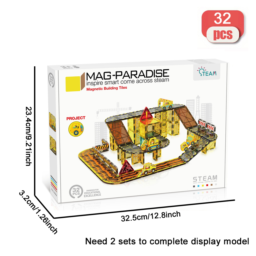 (Ship from USA)  Children's Toy Serial Construction Vehicles CLP-026 32PCS Building Blocks Bricks compatible With LEGO Minifigures