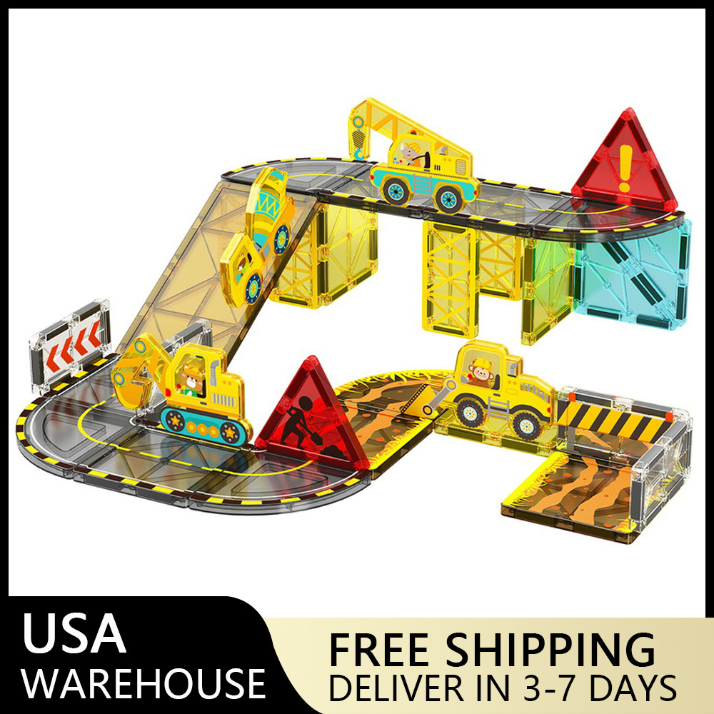 (Ship from USA)  Children's Toy Serial Construction Vehicles CLP-026 32PCS Building Blocks Bricks compatible With LEGO Minifigures