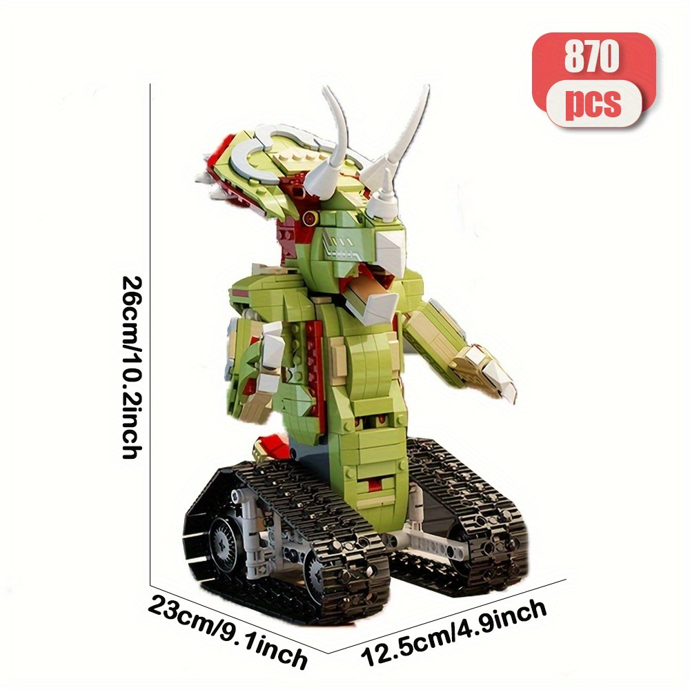 Dinosaur Car 870pcs Moc Model Modular Building Blocks Bricks Toys 615007