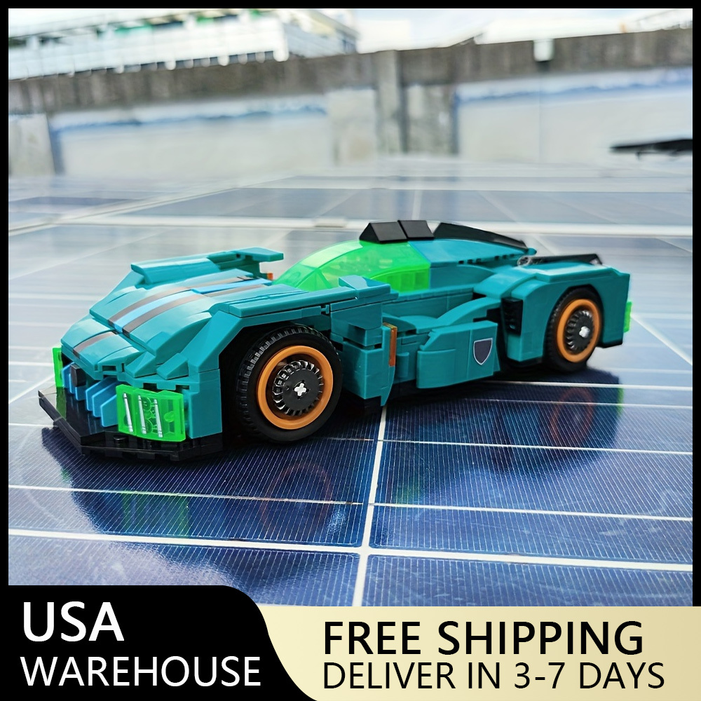 (Ship from USA) Speed Champions And Racers Serial Peugeot 9X8 Supercar 92028 594PCS Building Blocks Bricks compatible With LEGO Minifigures