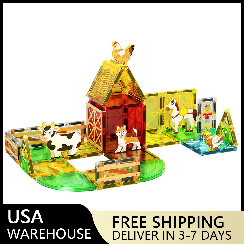 (Ship from USA)  Children's Toy Serial Farm animals CLP-025 32PCS Building Blocks Bricks compatible With LEGO Minifigures