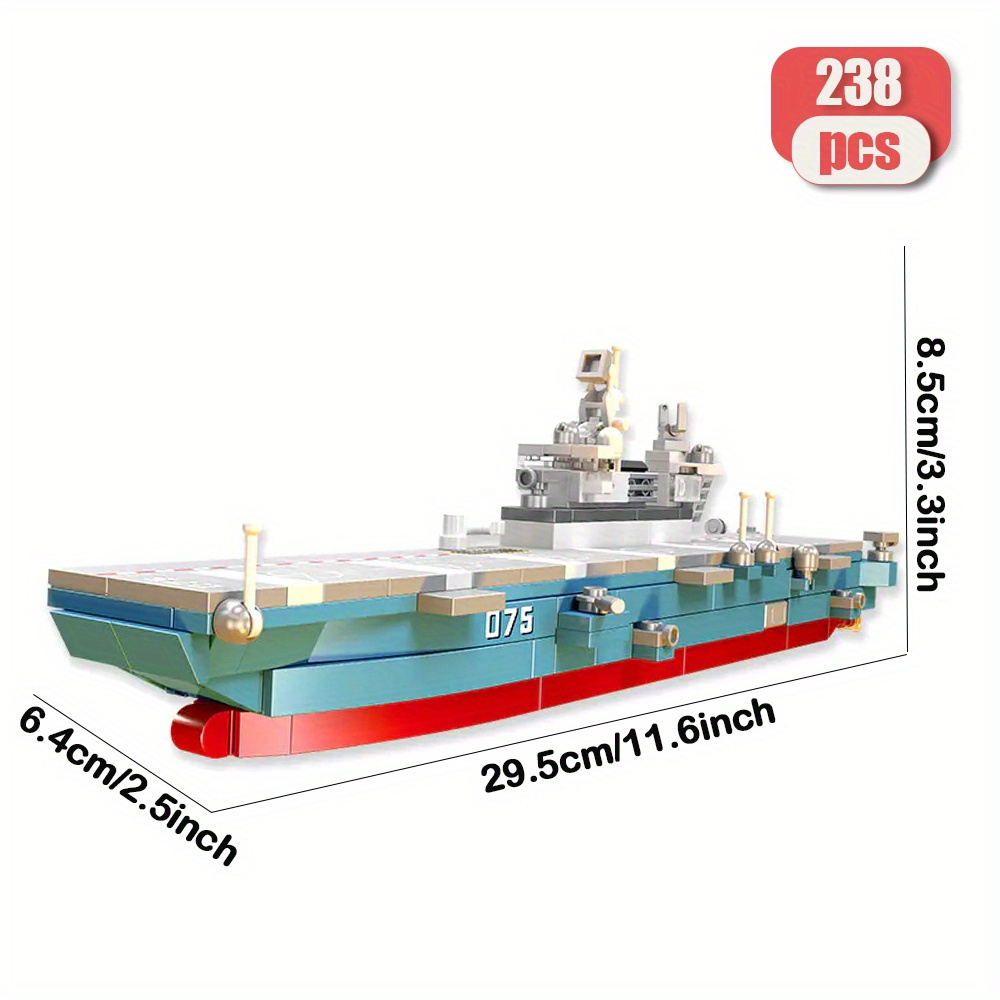 Battleship 238pcs Moc Model Modular Building Blocks Bricks Toys JS58046