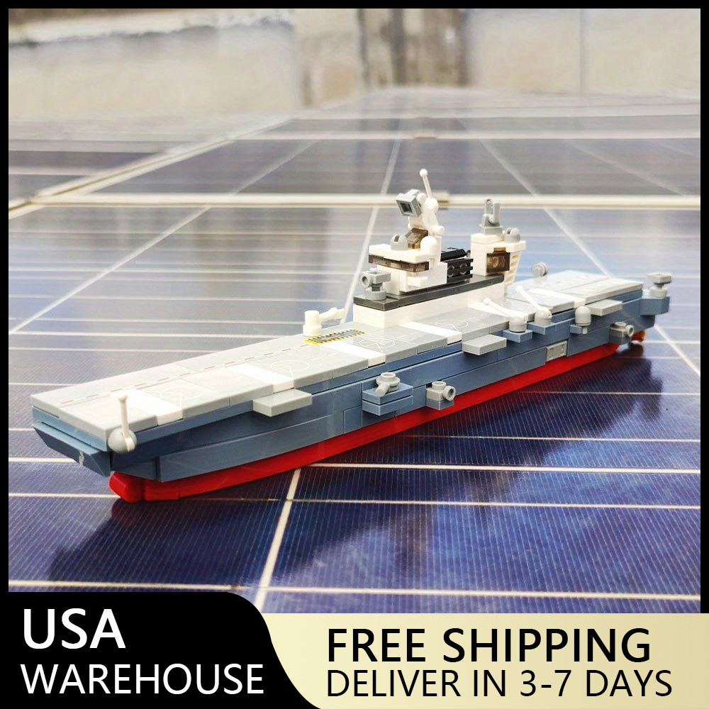 (Ship from USA)  Military Serial Warship: Type 075 Amphibious Assault Ship  58046 238PCS Building Blocks Bricks compatible With LEGO Minifigures