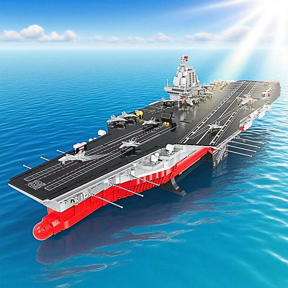 (Ship from USA) Military Serial Aircraft Carrier  20313 7018PCS Building Blocks Bricks compatible With LEGO Minifigures