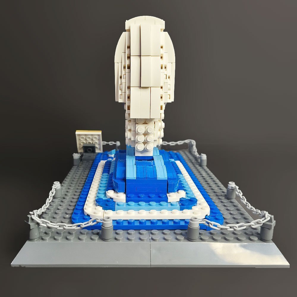 The Merlion Statye Singapore 503pcs Moc Model Modular Building Blocks Bricks Toys WG4218