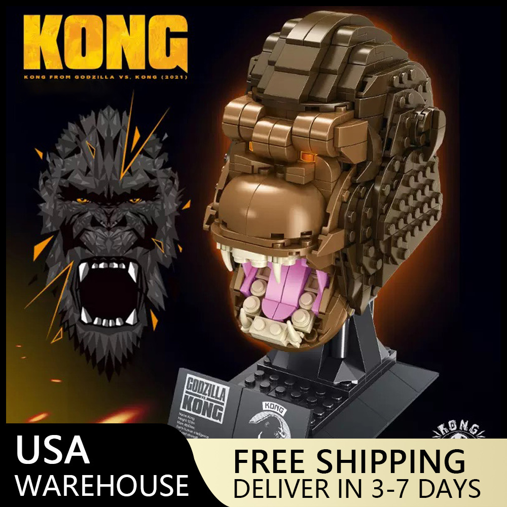 (Ship from USA) Movie & Game Serial Godzilla vs. Kong: King Kong 687402 487PCS Building Blocks Bricks compatible With LEGO Minifigures