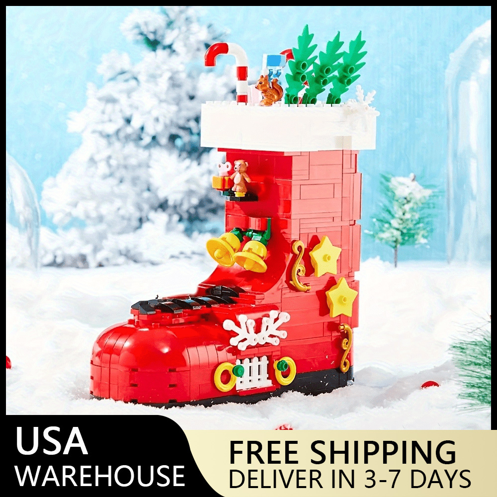 (Ship from USA) Creator And Christmas Serial Christmas Shoes 713 779PCS Building Blocks Bricks compatible With LEGO Minifigures