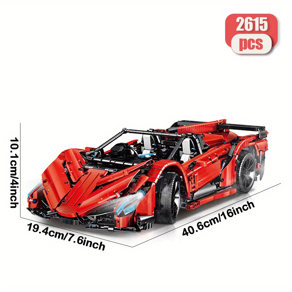 Mini Bricks Super Racing Car 2615pcs Moc Model Modular Building Blocks Bricks Toys 0013