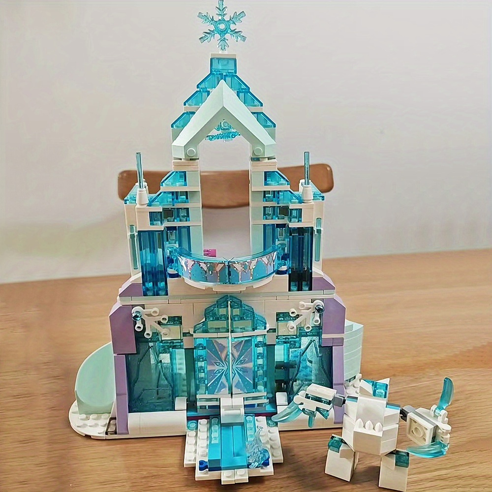 A Magical Ice Castle 848pcs Moc Model Modular Building Blocks Bricks Toys SX3016 41148 43172 25002 85002