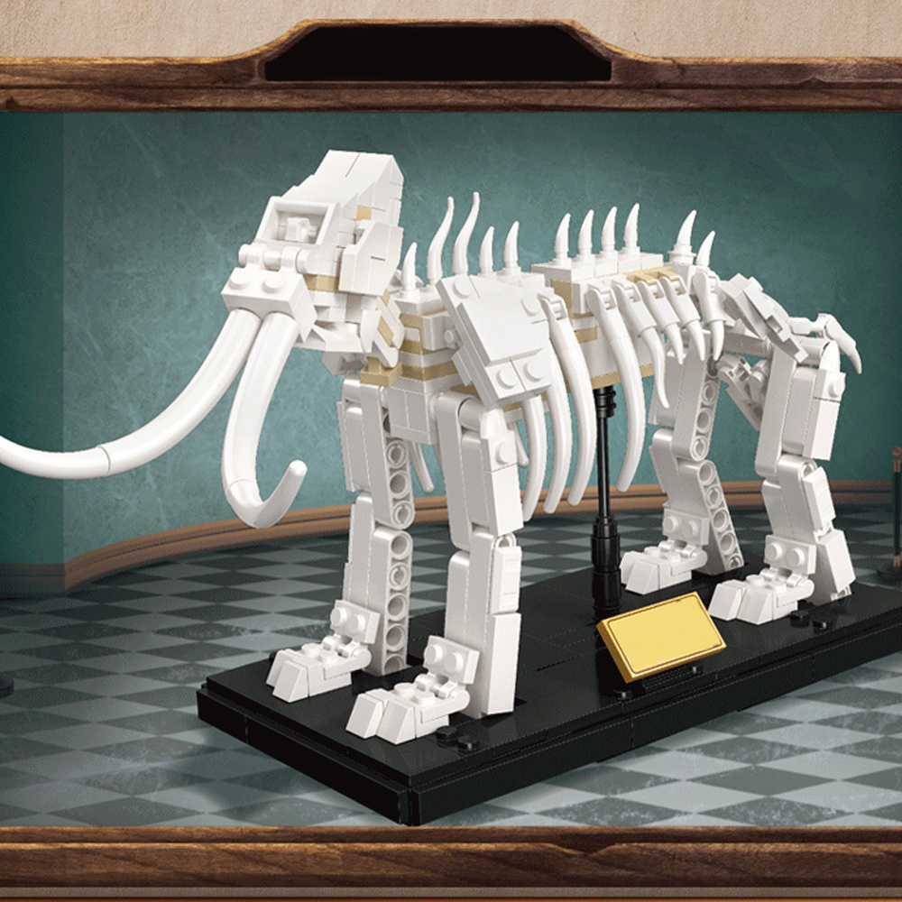  (Ship from USA) Creator Serial Prehistoric Giant Beast: Mammoth Fossil 36002 406PCS Building Blocks Bricks compatible With LEGO Minifigures