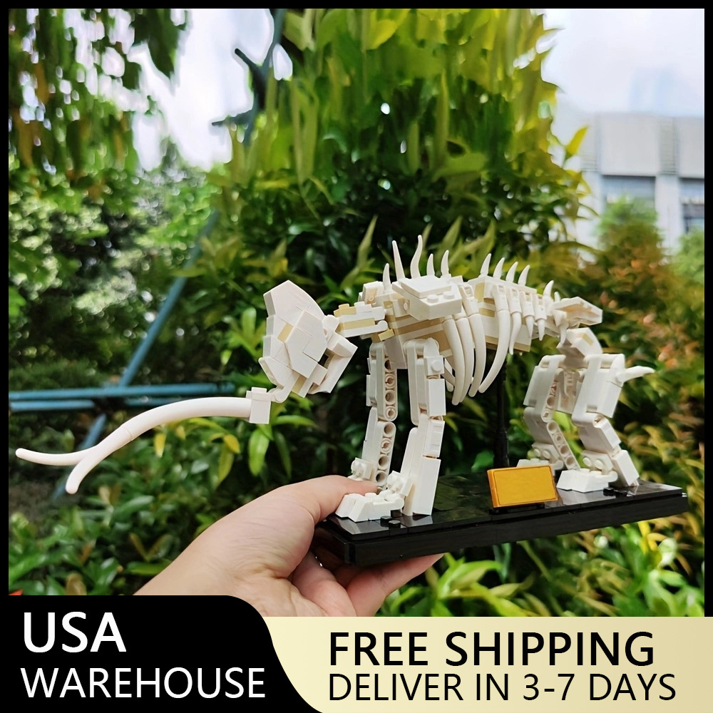  (Ship from USA) Creator Serial Prehistoric Giant Beast: Mammoth Fossil 36002 406PCS Building Blocks Bricks compatible With LEGO Minifigures
