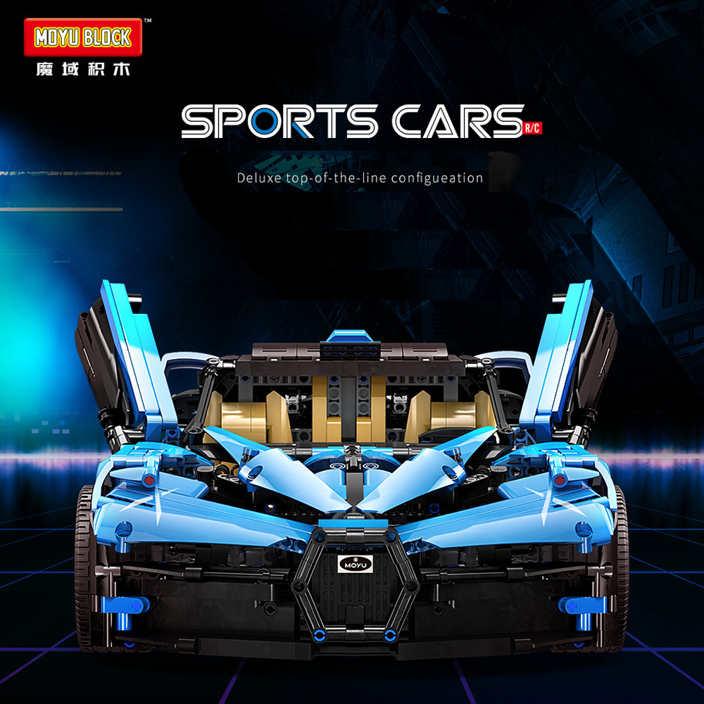 Moyu Technic Super Racing Car Bugattied Bolide 3101Pcs Moc Model Modular Building Blocks Bricks Toys MY88008