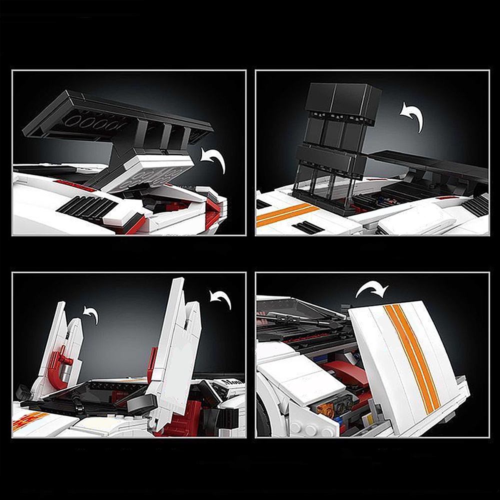 Mould King Technic Lamborghini Countach 1495pcs Building Blocks Bricks Toys 10045S