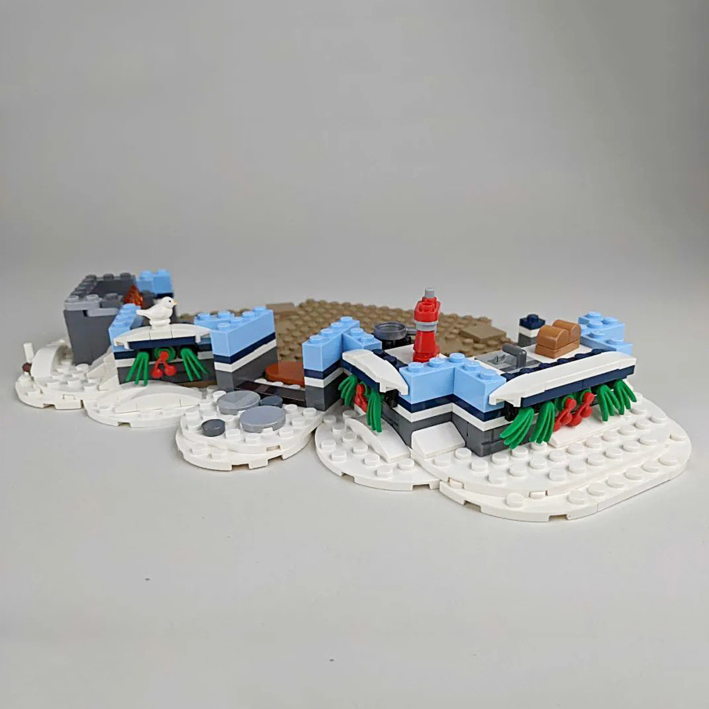 Creator Expert Winter Village Santa's Visit 1445Pcs Moc Model Modular Buidling Blocks Bricks Toys 10293 88088
