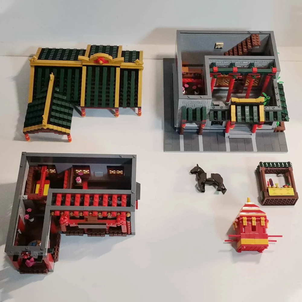 Yihong Brothel 3320pcs Moc Model Modular Building Blocks Bricks Toys XB-01003