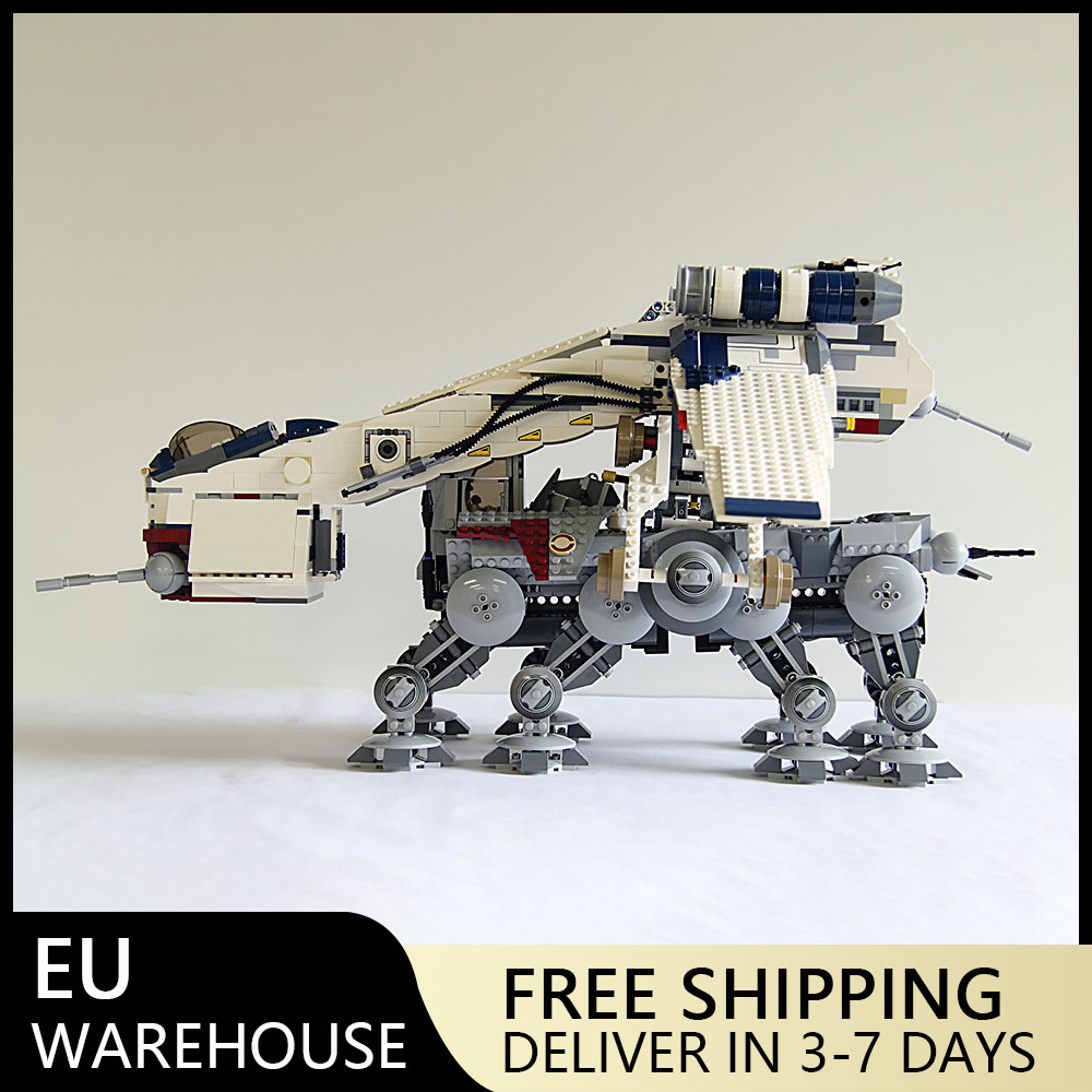 (Ship from EU) Star Wars Serial Republic Dropship with AT-OT Walker 10195 05053 1808Pcs Building Blocks Bricks compatible With LEGO Minifigures
