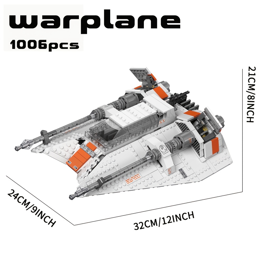 (Ship from EU) Star Wars Serial Rebel Snowspeeder MOC 21802 1006Pcs Building Blocks Bricks compatible With LEGO Minifigures