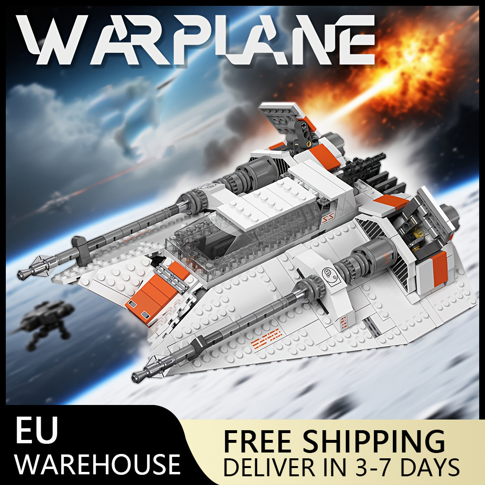 (Ship from EU) Star Wars Serial Rebel Snowspeeder MOC 21802 1006Pcs Building Blocks Bricks compatible With LEGO Minifigures
