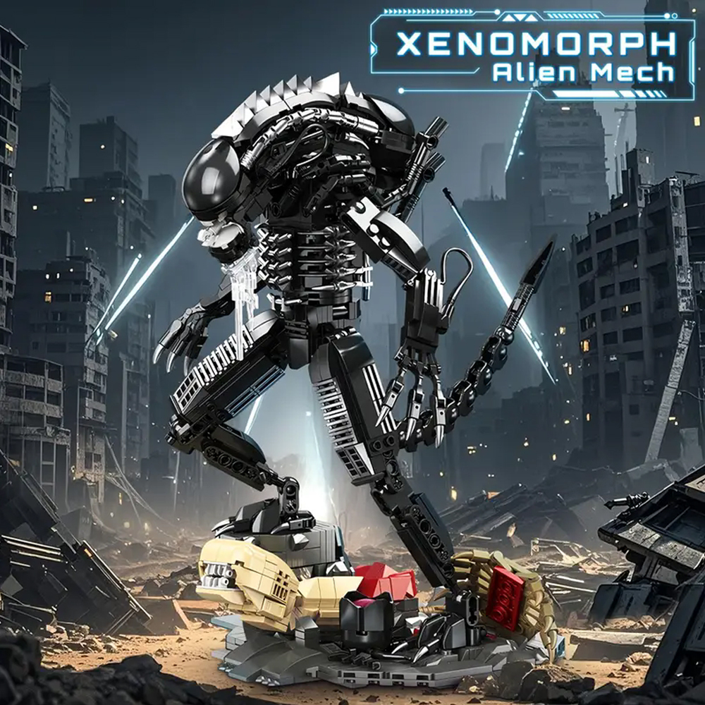 (Ship from EU) Movie & Game Serial Battle Xenomorph JJ9154 882Pcs Building Blocks Bricks compatible With LEGO Minifigures