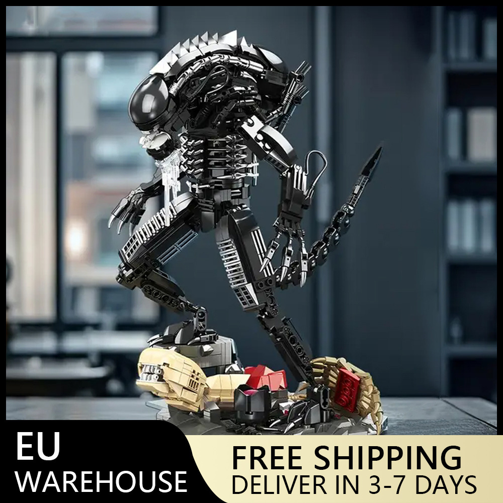 (Ship from EU) Movie & Game Serial Battle Xenomorph JJ9154 882Pcs Building Blocks Bricks compatible With LEGO Minifigures