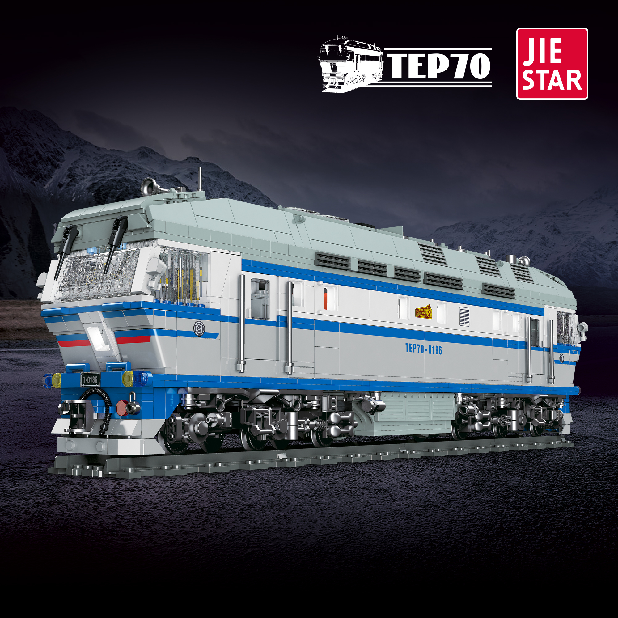 Jiestar JJ9259 Steam Train TEP70 Ideas Buildling Blocks Bricks Toys 2252Pcs