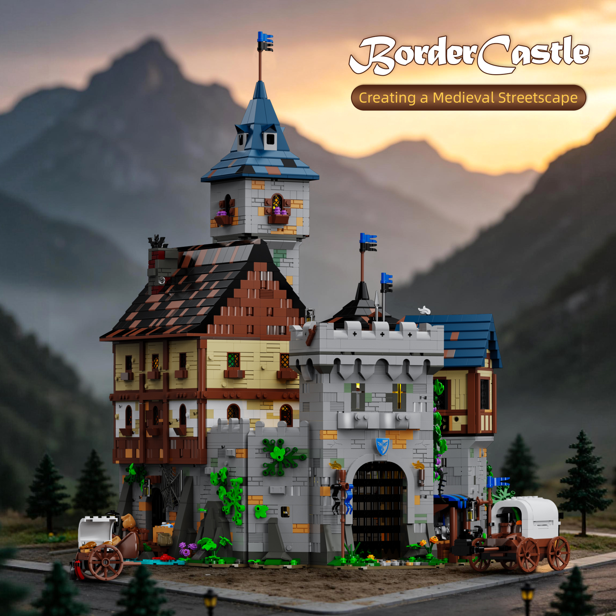 Xbert 66180 Border Castle House Buildling Blocks Bricks Toys 6609Pcs