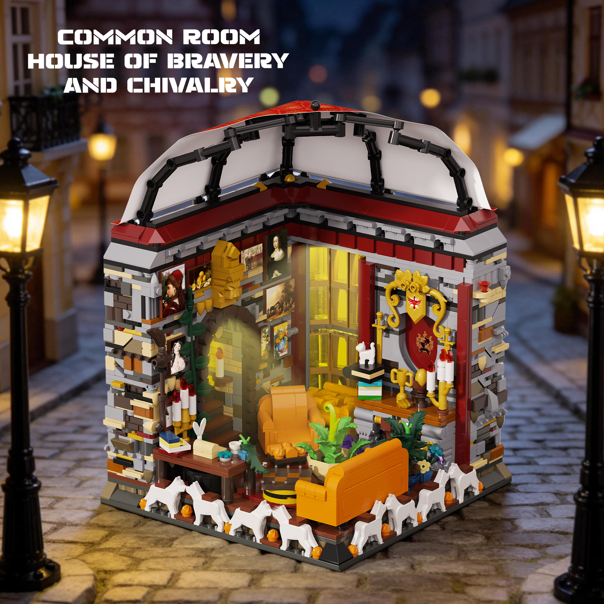 Xbert 66146 Ravenclaw Common Room House Street View Buildling Blocks Bricks Toys 2073Pcs