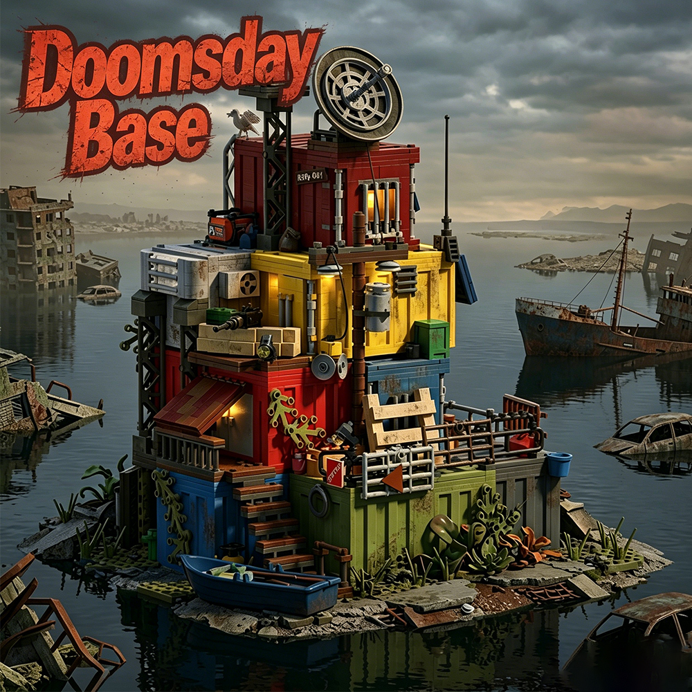 Xbert 66203 Post Apocalyptic Survivors Base House Street View Buildling Blocks Bricks Toys 2859Pcs