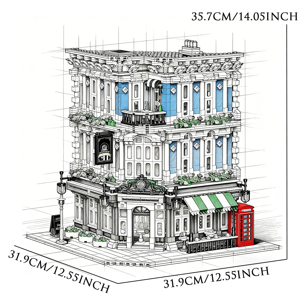 Jiestar 57029 Music Club House Street View Buildling Blocks Bricks Toys 2897PCS