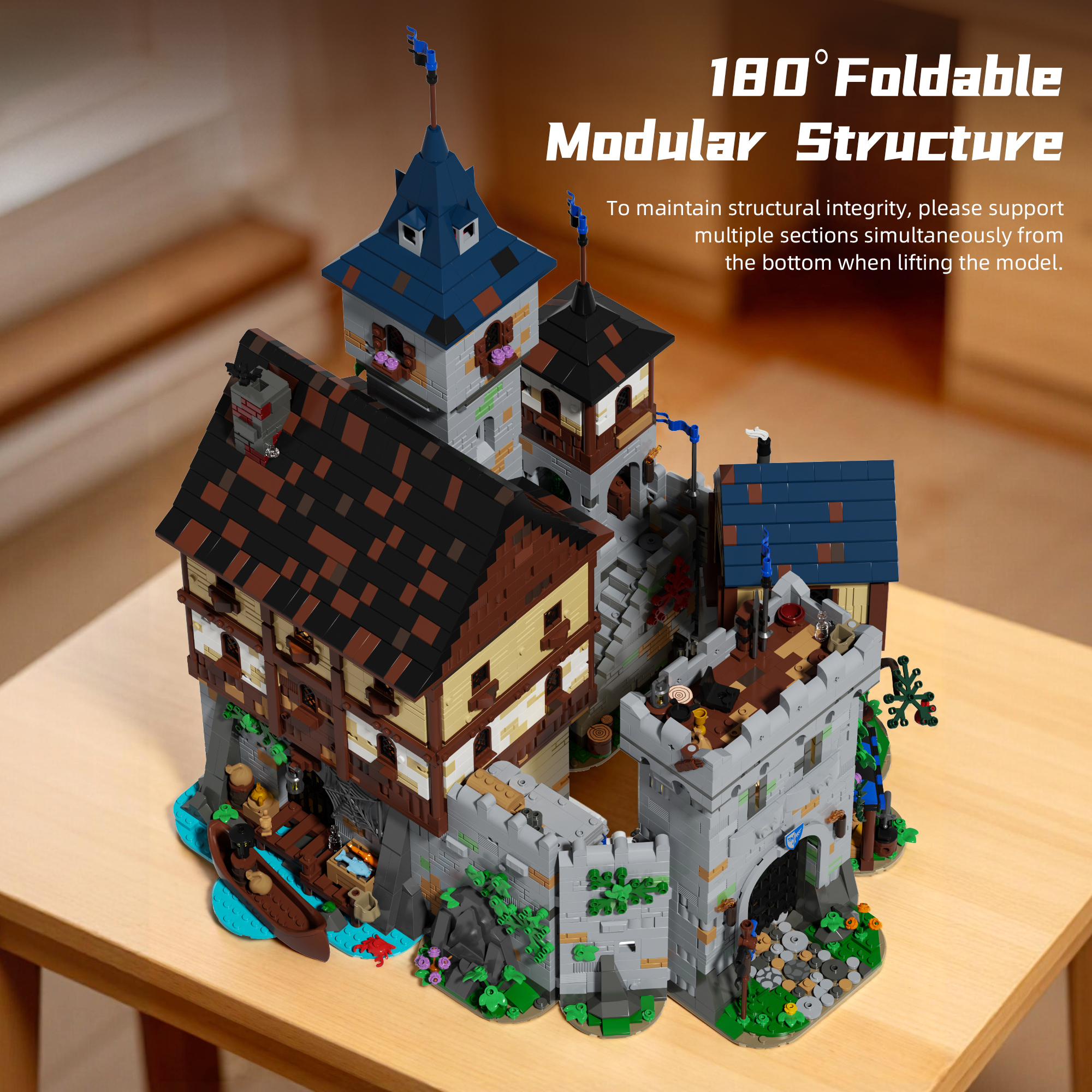 Xbert 66180 Border Castle House Buildling Blocks Bricks Toys 6609Pcs