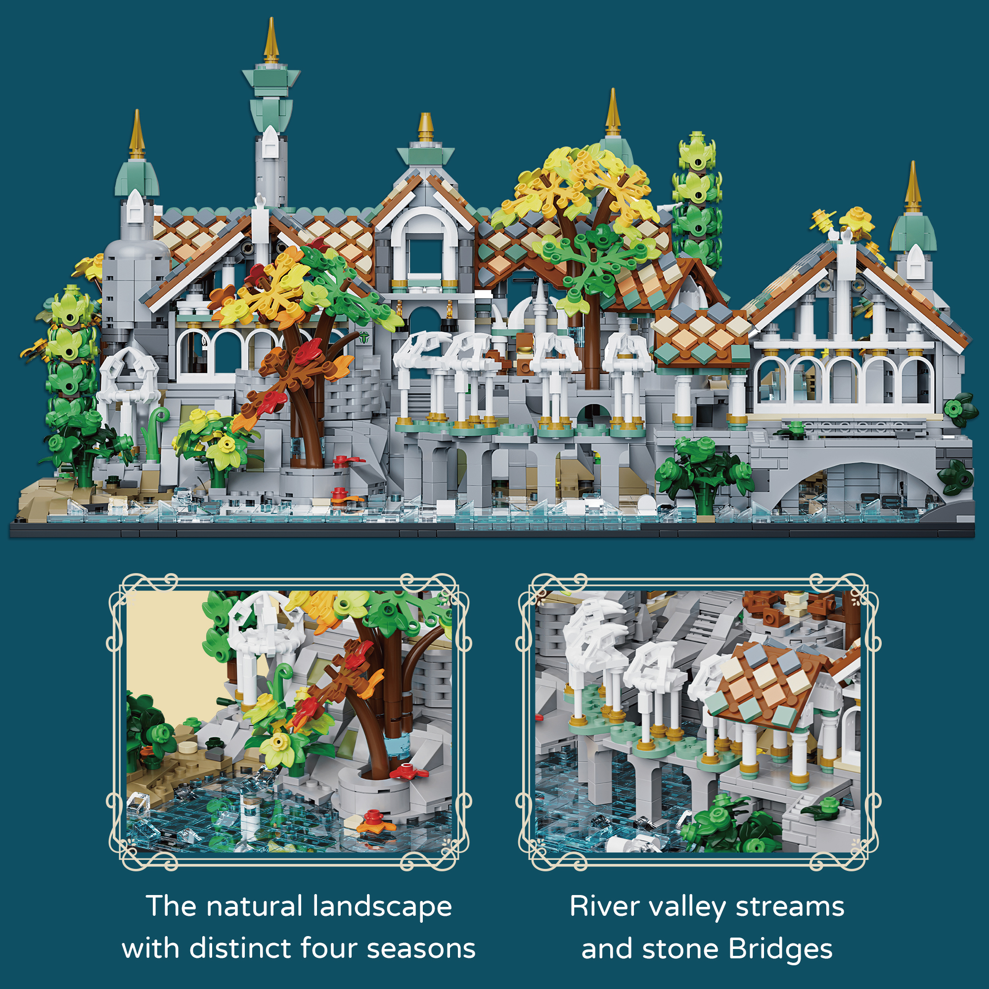 Xbert 66147 The Last Sweet Home House Street View Buildling Blocks Bricks Toys 3337Pcs