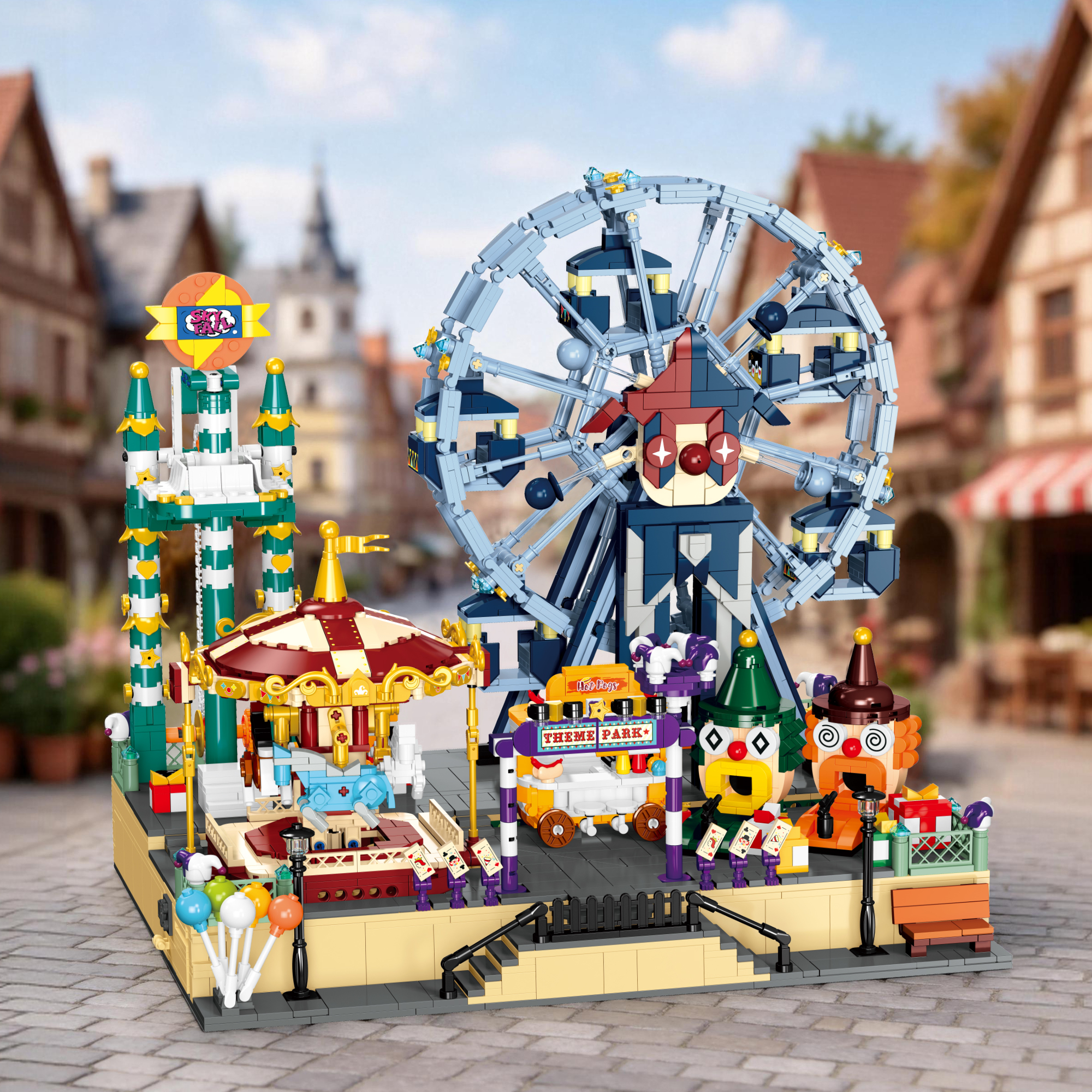 Jiestar JJ9238 Fantastic Wonderland Street View Buildling Blocks Bricks Toys 3446Pcs