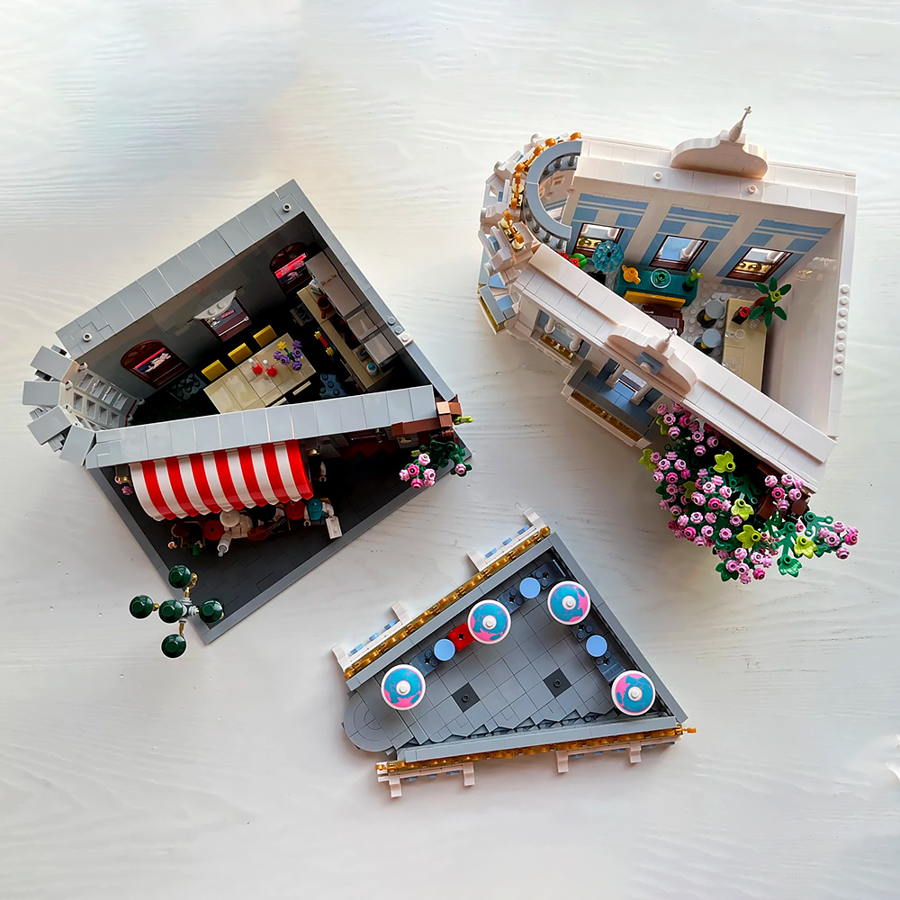 Jiestar 89109 Sakura Restaurant House Street View Buildling Blocks Bricks Toys 3725Pcs