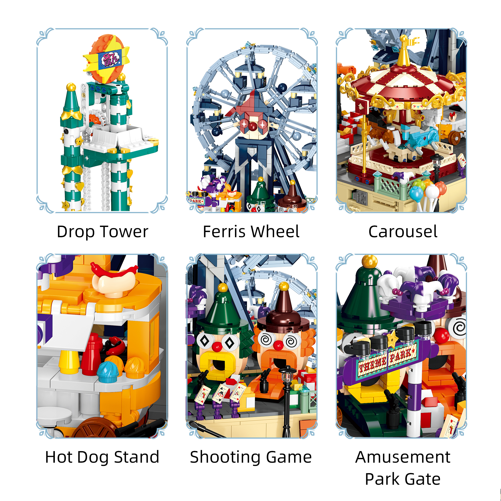 Jiestar JJ9238 Fantastic Wonderland Street View Buildling Blocks Bricks Toys 3446Pcs