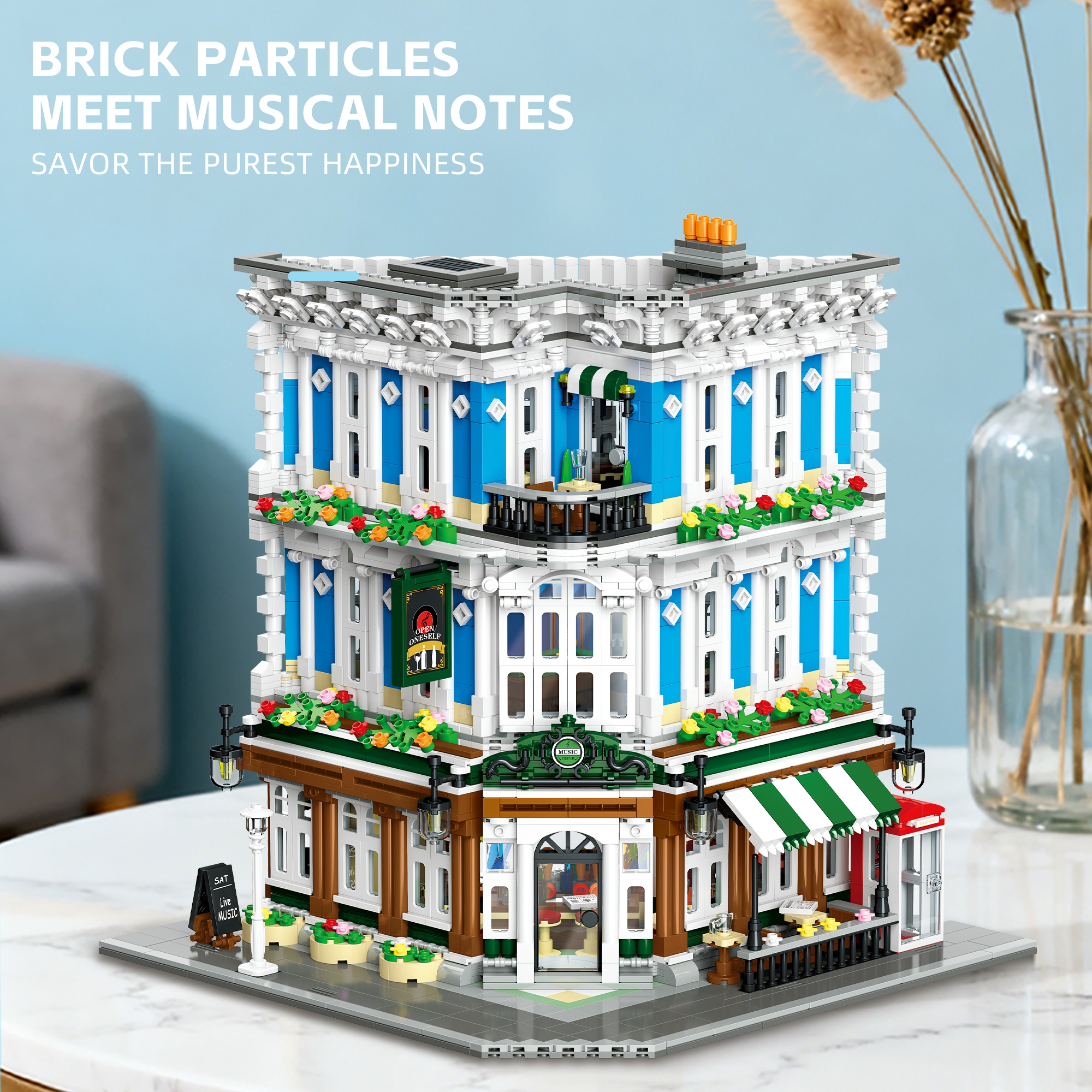 Jiestar 57029 Music Club House Street View Buildling Blocks Bricks Toys 2897PCS