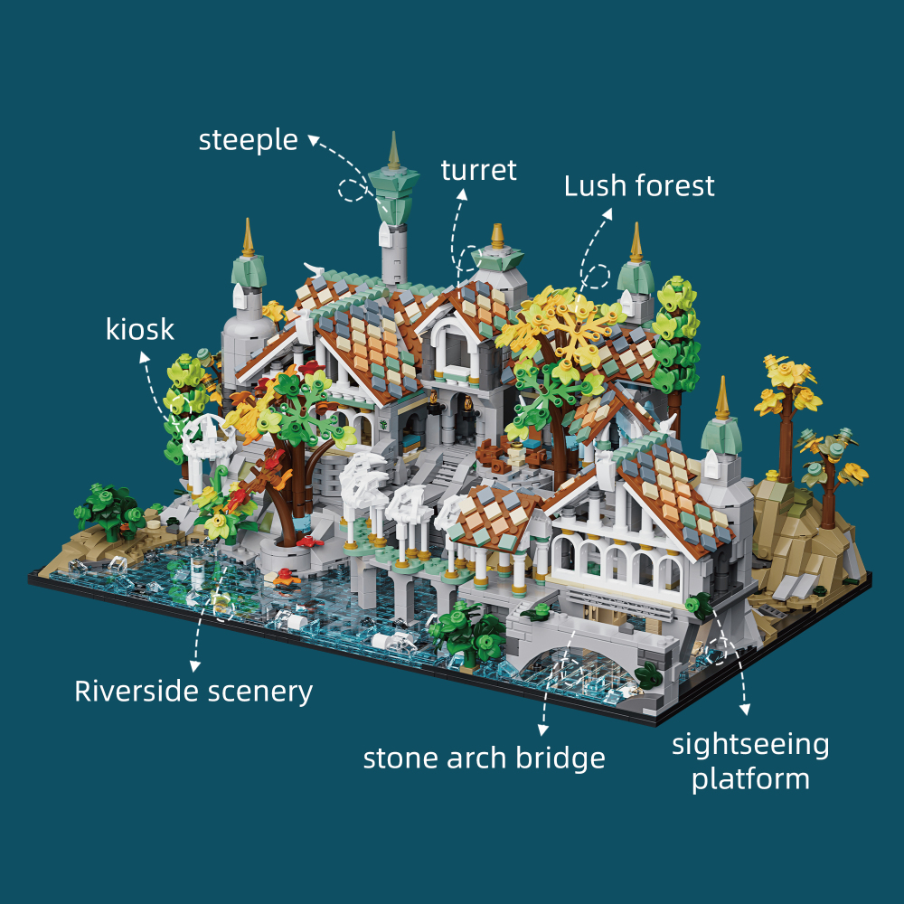 Xbert 66147 The Last Sweet Home House Street View Buildling Blocks Bricks Toys 3337Pcs
