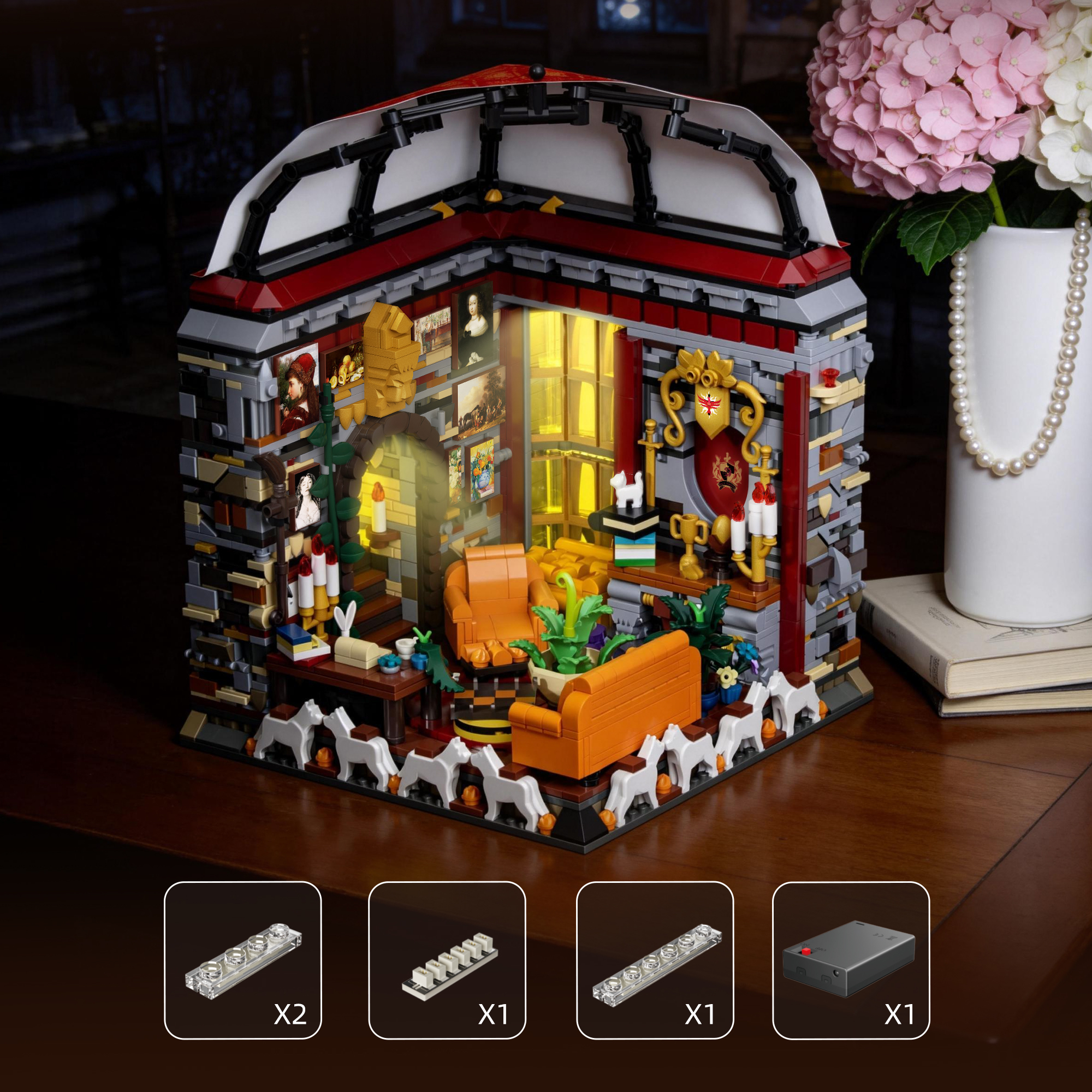 Xbert 66146 Ravenclaw Common Room House Street View Buildling Blocks Bricks Toys 2073Pcs
