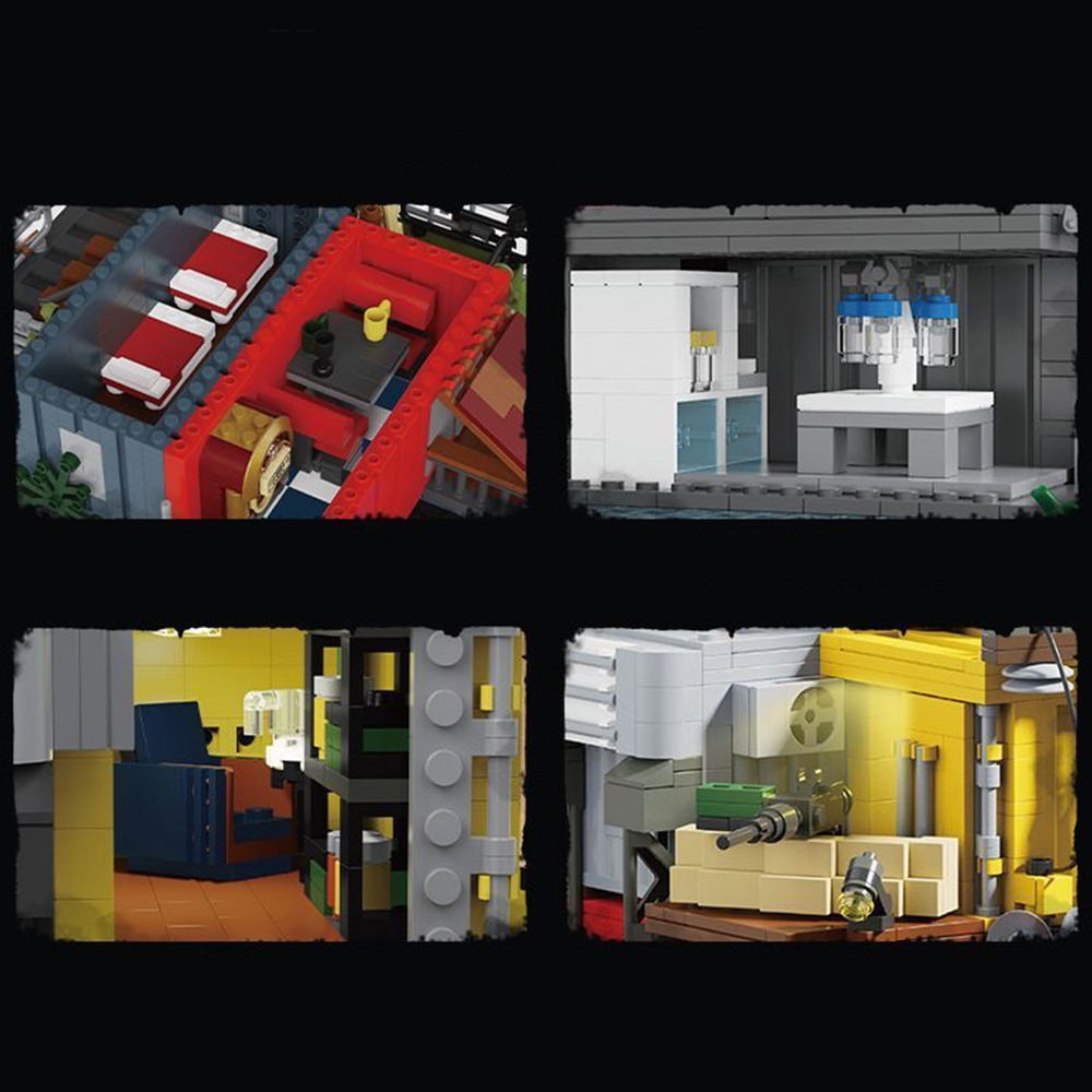 Xbert 66203 Post Apocalyptic Survivors Base House Street View Buildling Blocks Bricks Toys 2859Pcs