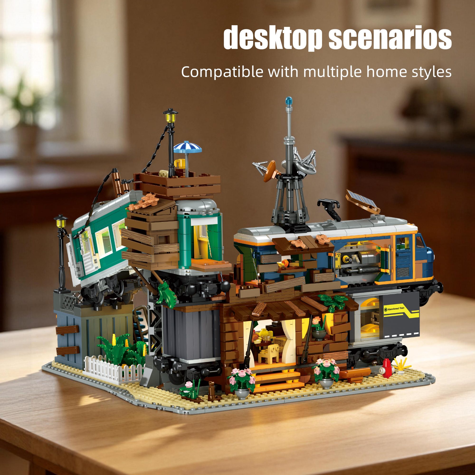 Jiestar 59167 Train Park House Street View Buildling Blocks Bricks Toys 2349Pcs
