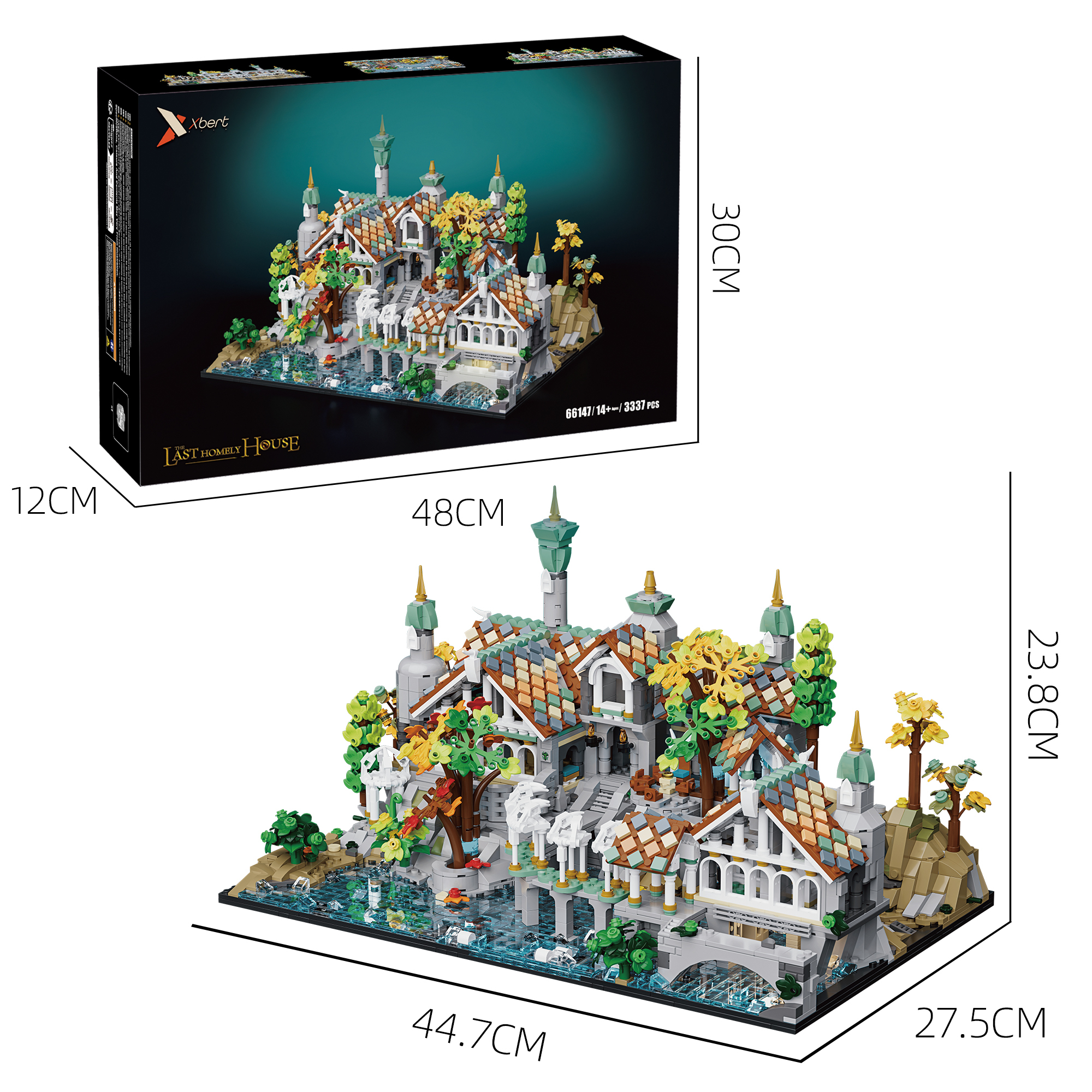 Xbert 66147 The Last Sweet Home House Street View Buildling Blocks Bricks Toys 3337Pcs